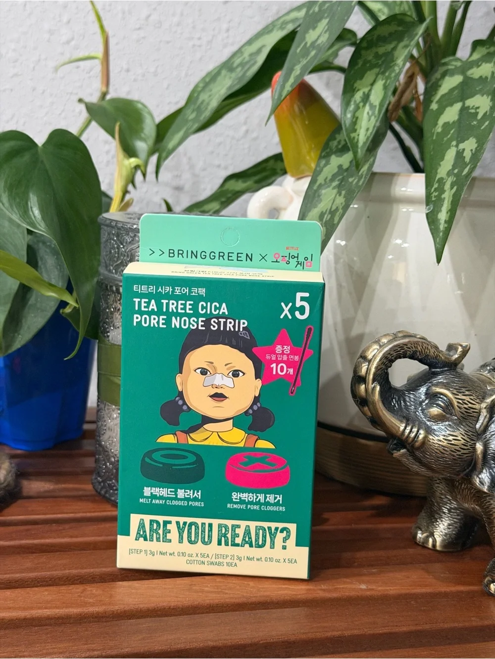 Bring Green Tea Tree Cica Pore Nose Strip - Green